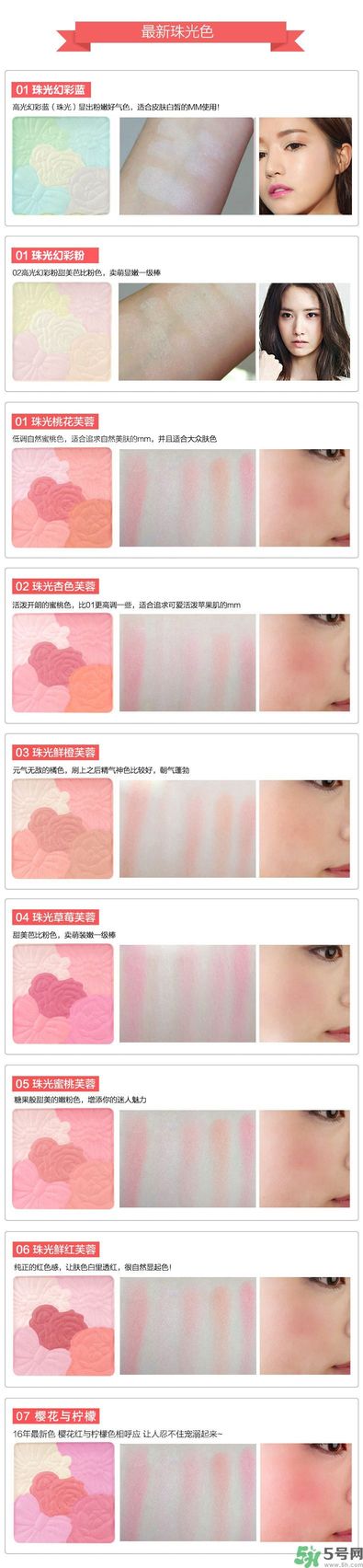 canmake花瓣腮紅色號對比圖？canmake五色花瓣腮紅試色