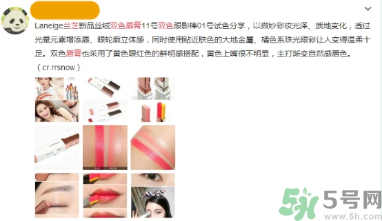 蘭芝雙色口紅哪個顏色好看？蘭芝雙色口紅怎么涂？