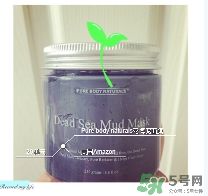 pure body naturals死海泥面膜怎么樣？