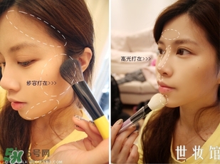 sleek修容粉怎么用？sleek修容粉使用方法