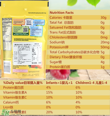 嘉寶溶豆成分如何？嘉寶溶豆成分表