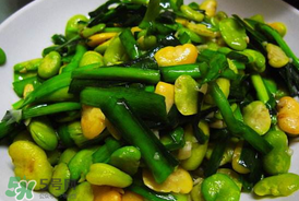 蠶豆和韭菜能一起吃嗎？韭菜炒蠶豆的做法