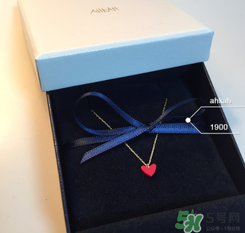 ahkah小紅心項鏈多少錢？ahkah紅心鎖骨鏈專柜價格