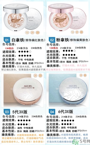 age20s粉底好還是赫拉氣墊好？