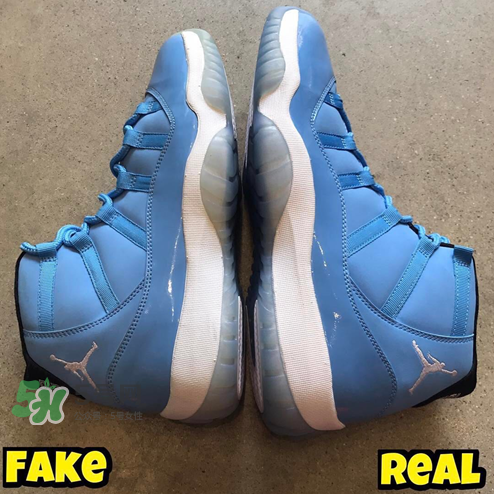 air jordan 11北卡藍真假怎么分辨？aj11北卡藍真假鑒定