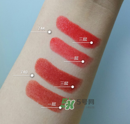 dior740和744哪個(gè)好看？迪奧740和744試色對(duì)比
