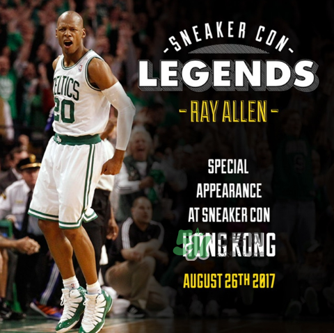 2017sneaker con香港站嘉賓有ray allen？雷阿倫出席sneaker con香港站