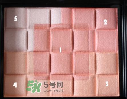 MAQuillAGE心機五色腮紅怎么樣？MAQuillAGE心機五色腮紅試色