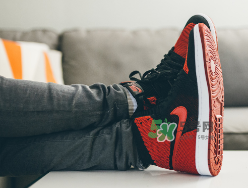 air jordan 1 flyknit banned上腳怎么樣？aj1編織款毛線鞋上腳效果