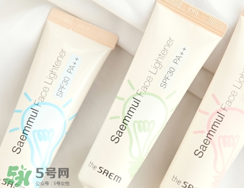 the saem得鮮燈泡隔離霜怎么樣？三種顏色適合不同膚色