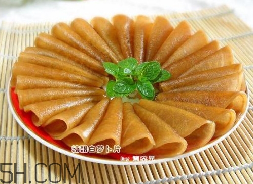 糖醋蘿卜皮怎么做？怎么用菜刀削蘿卜皮和薄蘿卜片