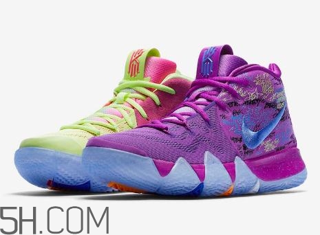 nike kyrie 4 multi color鴛鴦配色實物諜照什么樣？