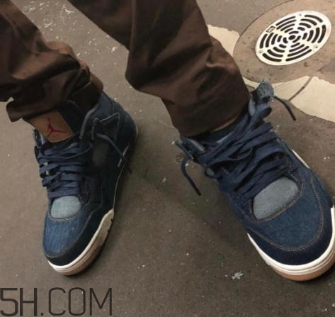 levis與air jordan 4聯(lián)名款實物什么樣_多少錢？