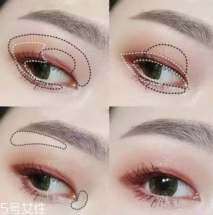 內(nèi)雙怎么畫眼影？使用啞光OR微珠光眼影