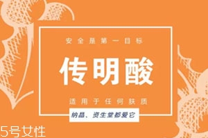 傳明酸白天能用嗎？