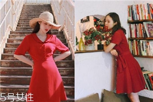 大紅色連衣裙怎么搭配？大紅色連衣裙搭配技巧